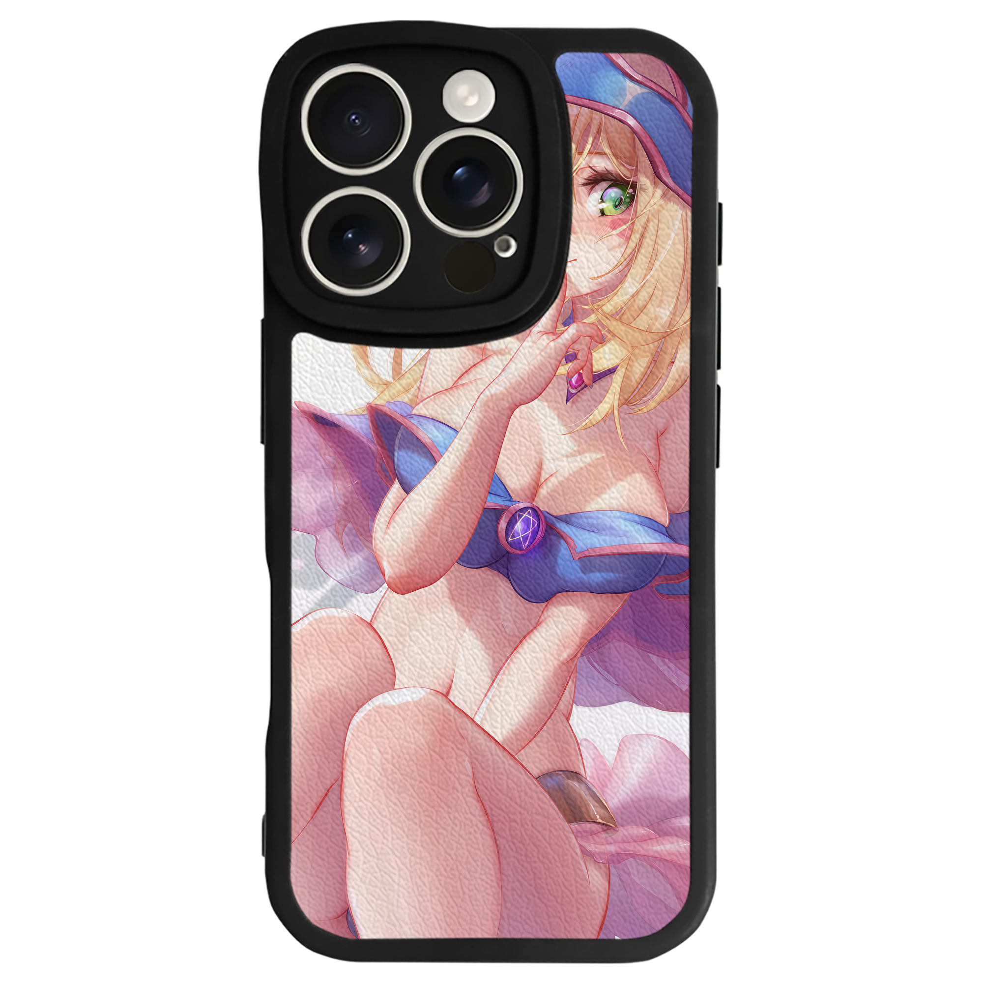 （画像用） 遊☆戯☆王 Yu-Gi-Oh! 【iPhone 16シリーズ対応】シリコンスマホケース（レザー調） 材質：シリコン